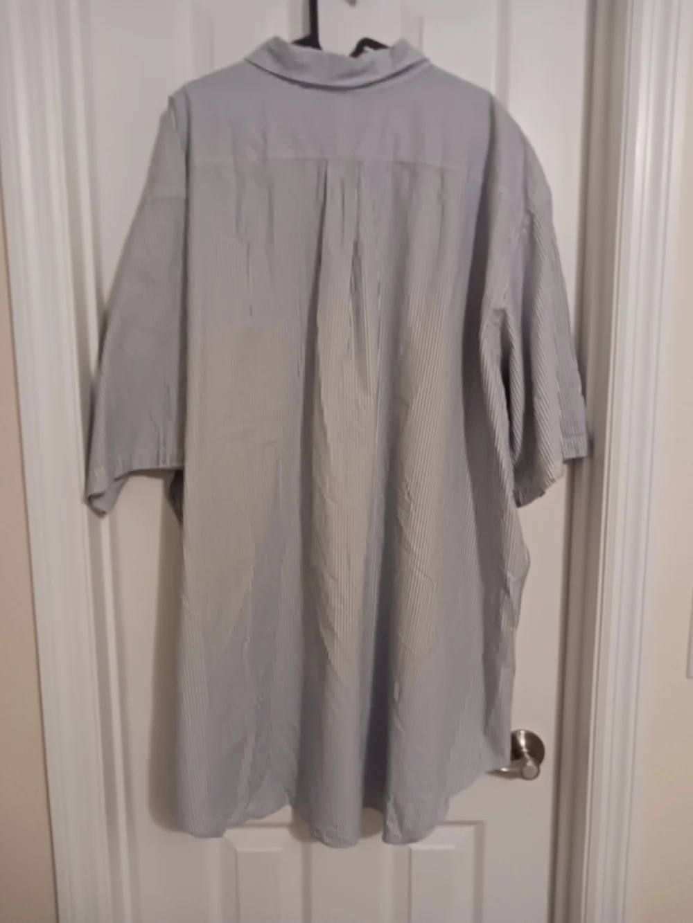 Polo by Ralph Lauren Mens Blue/White Striped Button-Down Shirt 3XLT EUC